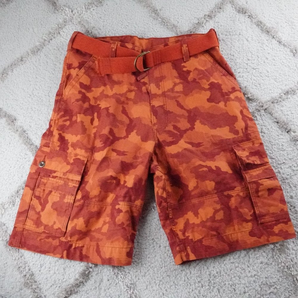 levi's carrier cargo shorts men's size 36 camouflage red